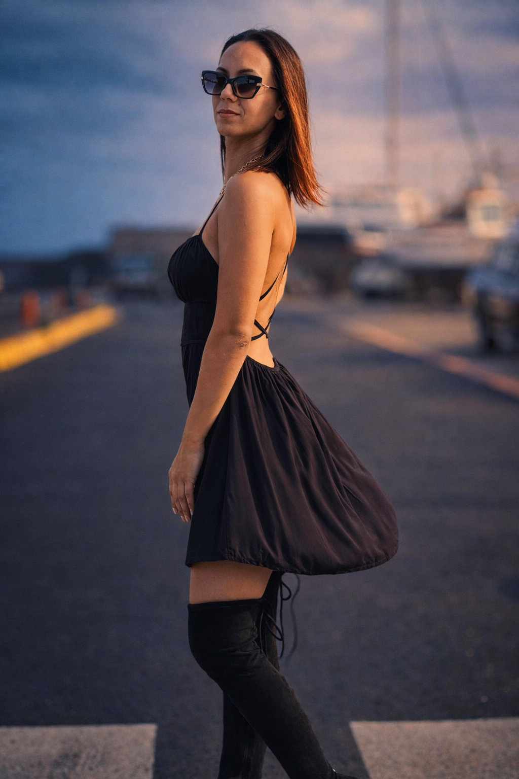 Robe “Noir Élégance Nuit” TAILLE UNIQUE
