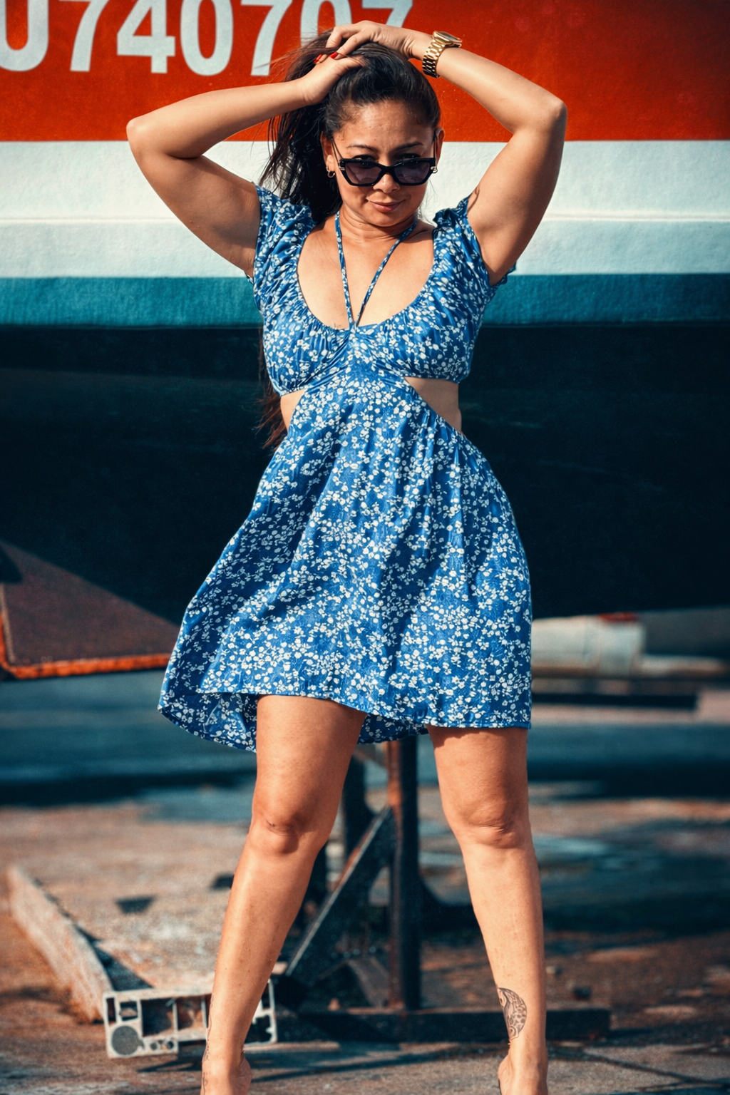 Robe Fleur d’Azur TAILLE UNIQUE