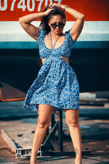 Robe Fleur d’Azur TAILLE UNIQUE