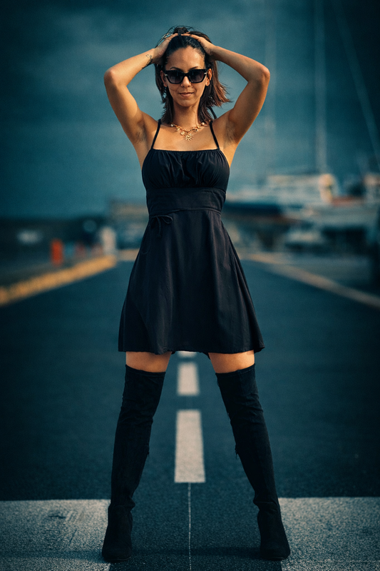 Robe “Noir Élégance Nuit” TAILLE UNIQUE